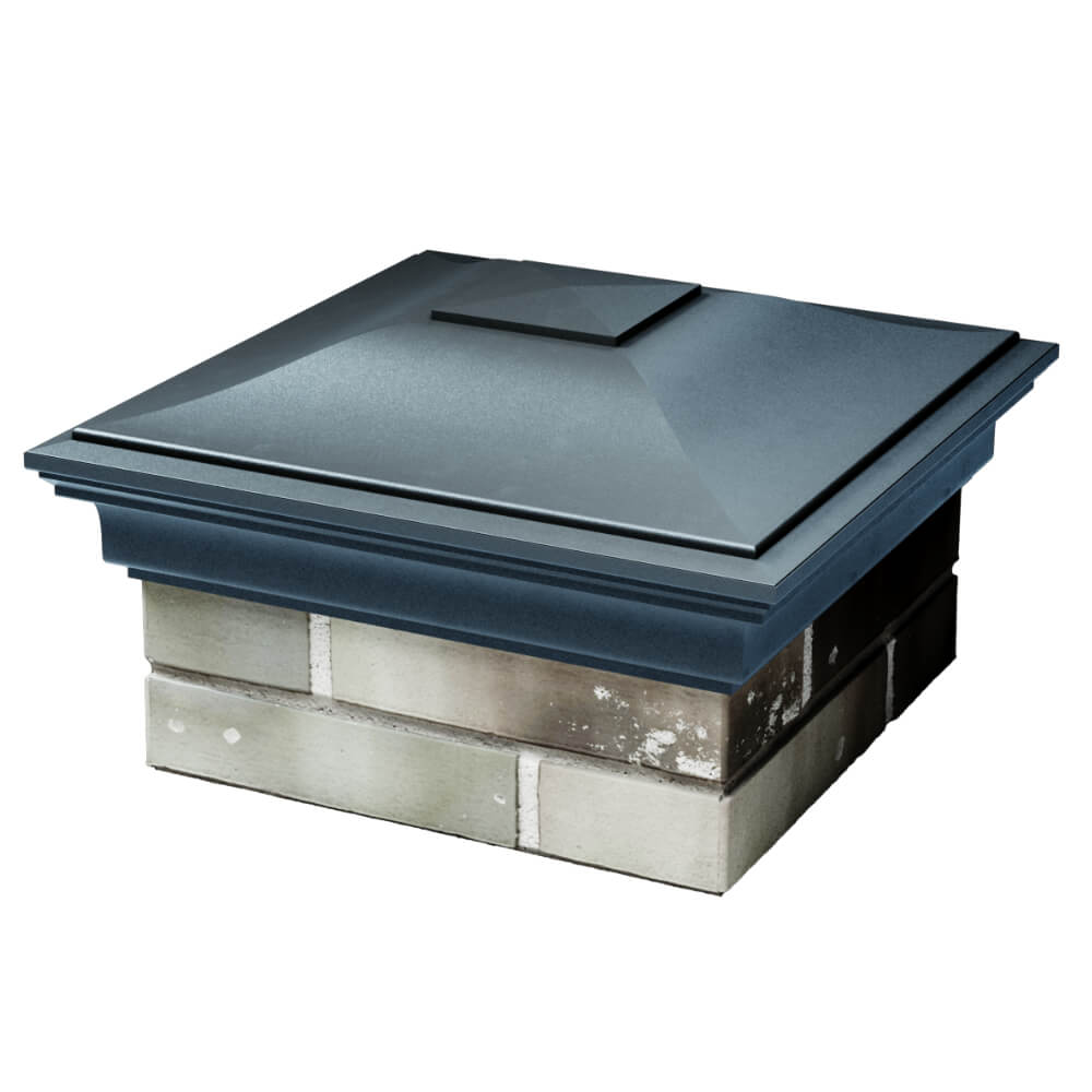 Колпак Zking Монблан Серый на столб 1.5х1.5 кирпича (385х385мм) в Домодедово фото