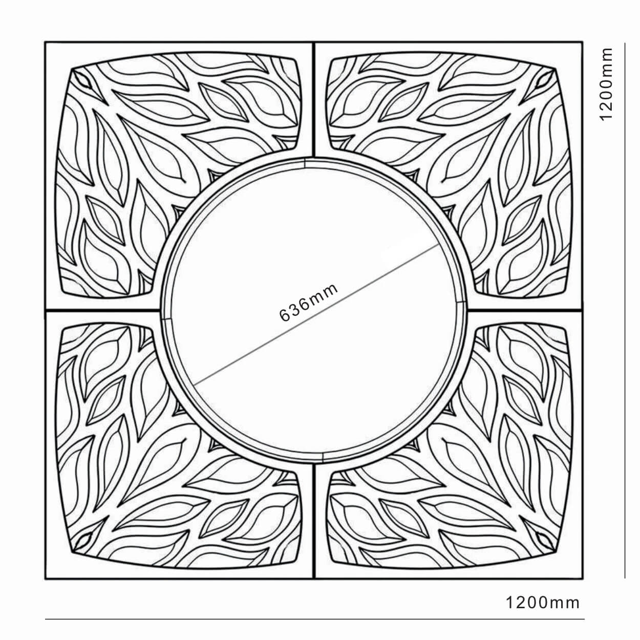 Приствольная решетка для дерева ZKING CRUST 1.2х1.2м Черная в Домодедово фото