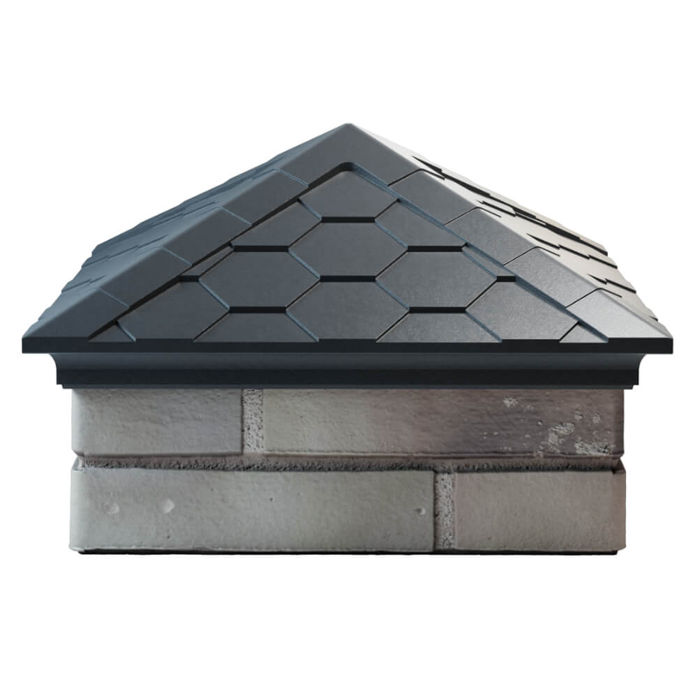 Колпак Zking Эверест Серый на столб 1.5х1.5 кирпича (390х390мм) Домодедово фото