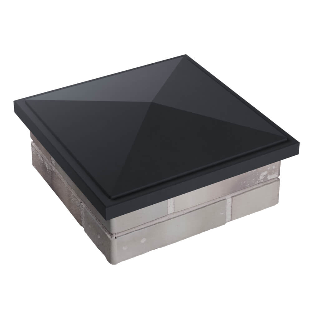 Колпак Zking БонаМоно Серый на столб 1.5х1.5 кирпича (385х385, 400х400мм) в Домодедово фото