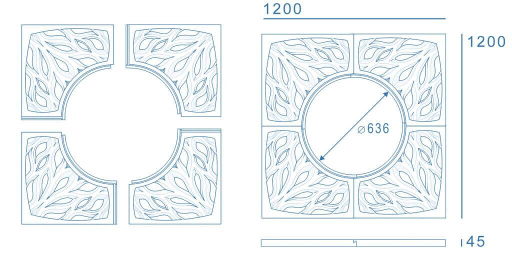 Приствольная решетка для дерева ZKING CRUST 1.2х1.2м Черная в Домодедово фото