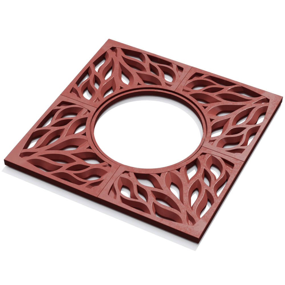 Приствольная решетка для дерева ZKING CRUST 1.2х1.2м Красная в Домодедово фото