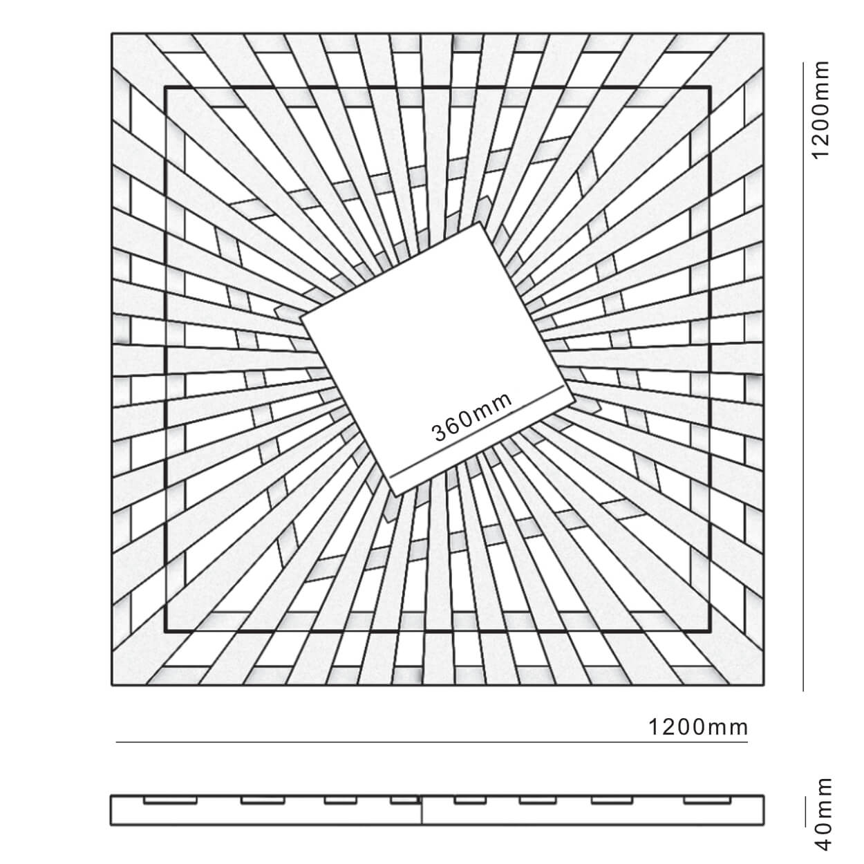 Приствольная решетка для дерева ZKING ATMOSPHERE 1.2х1.2м Черная в Домодедово фото