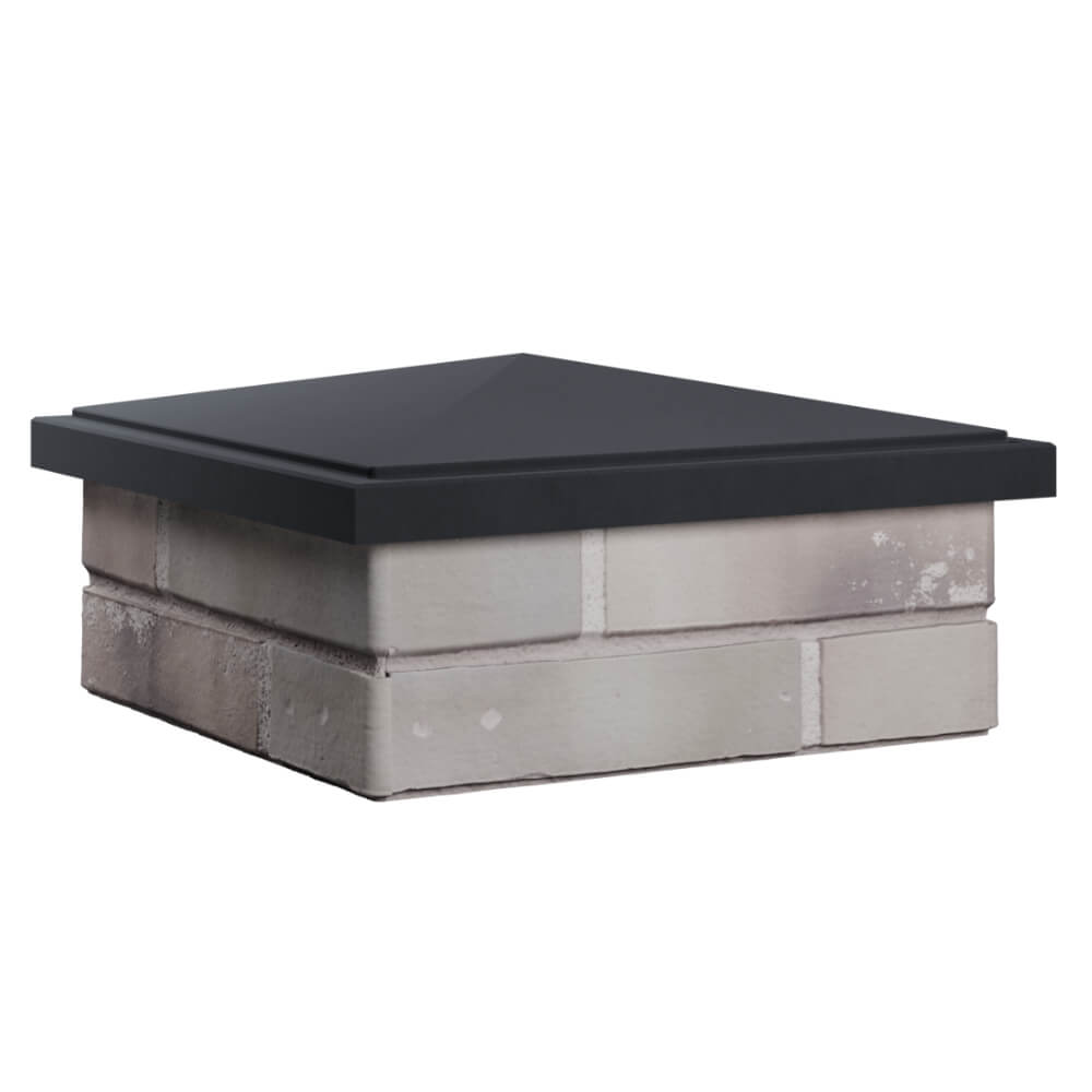 Колпак Zking БонаМоно Серый на столб 1.5х1.5 кирпича (385х385, 400х400мм) в Домодедово фото