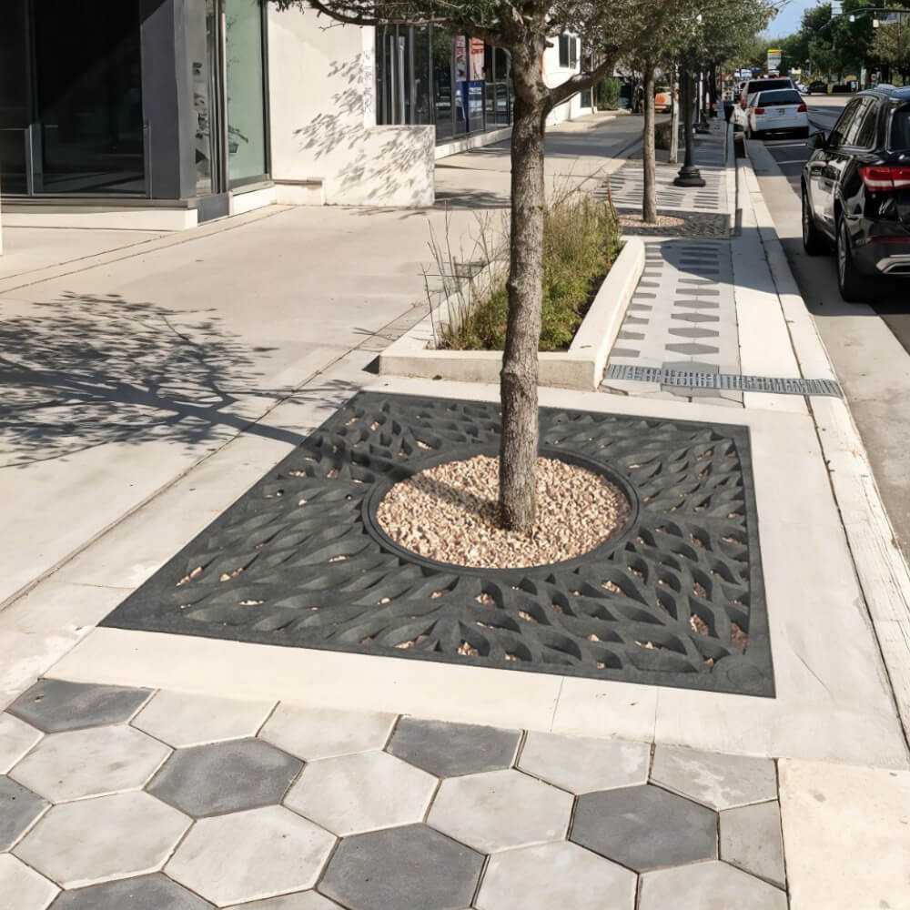 Приствольная решетка для дерева ZKING CRUST 2х2м Черная в Домодедово фото