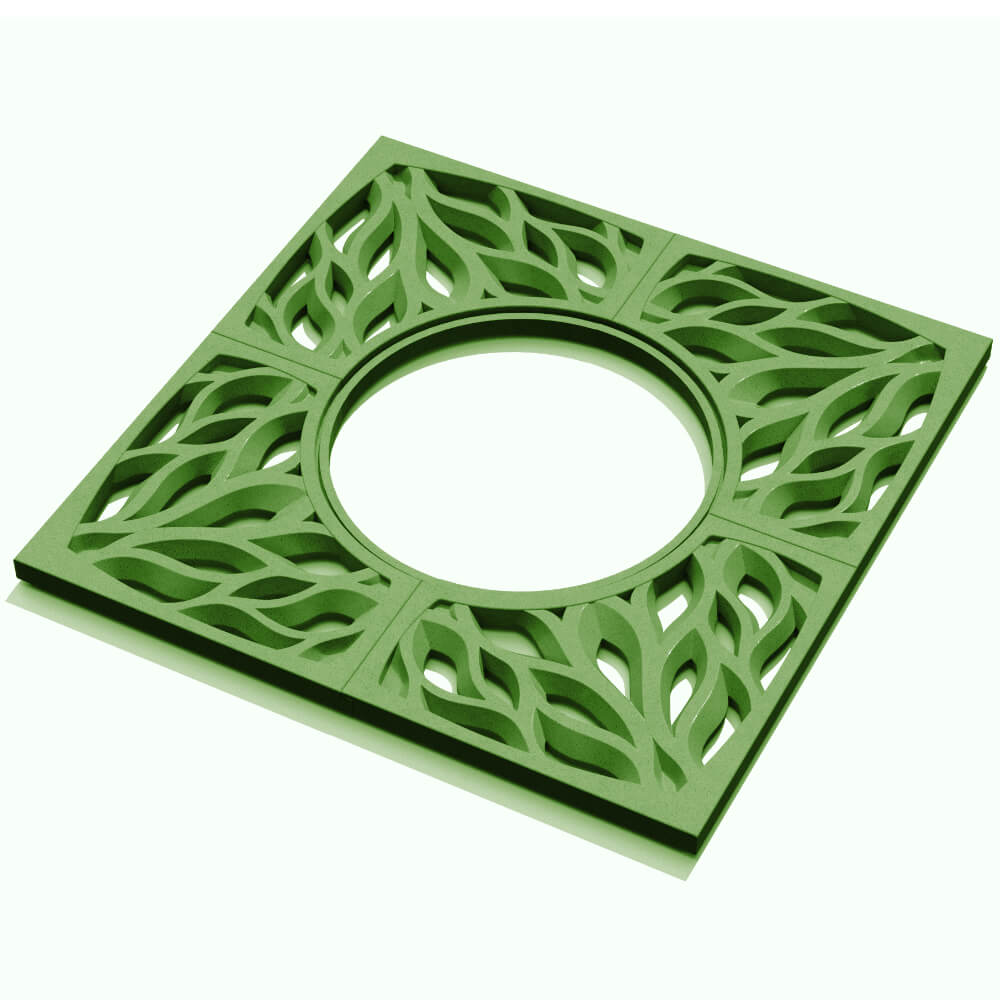 Приствольная решетка для дерева ZKING CRUST 1.2х1.2м Зеленая в Домодедово фото